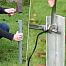 Sada elektrického ohradníka proti diviakom, zveri - zdroj elektrického ohradníka s vysokým napätím, 2× lanko