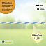 Pletené lanko na elektrický ohradník, priemer 3 mm, bielo-modrý, dĺžka 200 m