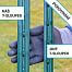 Sada T-stĺpikov pre elektrický ohradník 167 cm + krytky s izolátorom - 50 ks