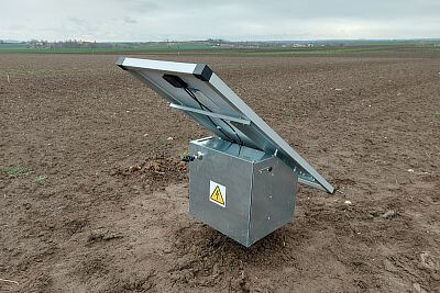 Stavba elektrického ohradníka pre výstavu Naše pole