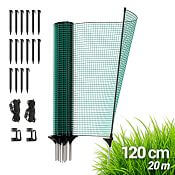 Univerzálna zelená ohradníková sieť, nevodivá FIX, dĺžka 20 m, výška 120 cm