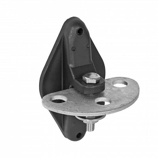 Izolátor na elektrický ohradník pre elektrické vstupné brány, 3 oká