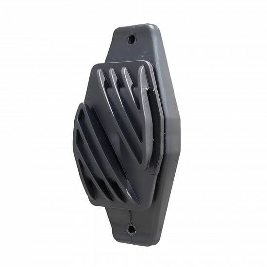 Izolátor na elektrický ohradník, plochý, pre pásku do 40 mm, na klinec, vrut - 10 ks