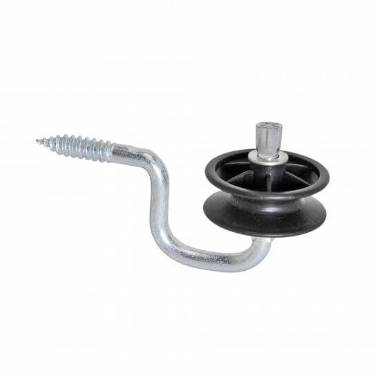 Izolátor na elektrický ohradník, rohový, pre drôt a lanko, s vrutom - 4 ks