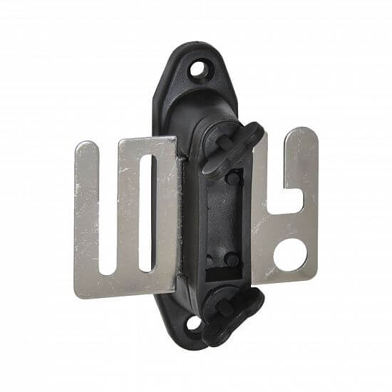 Izolátor na elektrický ohradník pre elektrické vstupné brány, plochý pre pásky do 40 mm, na klinec alebo vrut - 4 ks