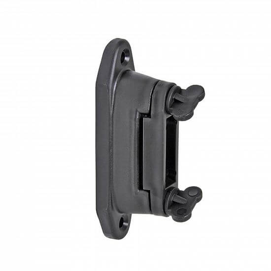 Rohový izolátor na elektrický ohradník, plochý pre pásku do 40 mm, na klinec alebo vrut - 10 ks