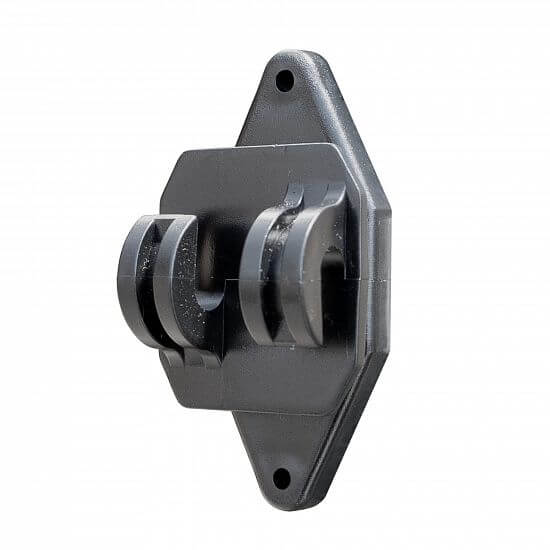 Izolátor na elektrický ohradník, pre drôt, lanko a lano do 8 mm na klinec alebo vrut - 10 ks