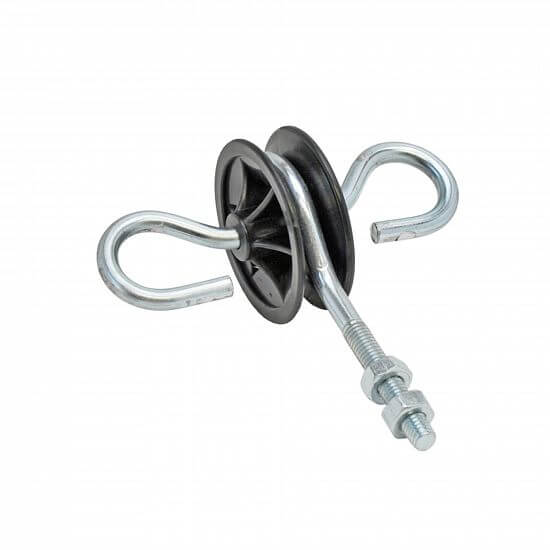 Izolátor na elektrický ohradník pre elektrické vstupné brány, otočný s metrickým závitom M6