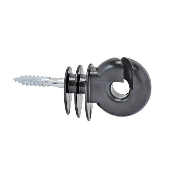 Izolátor na elektrický ohradník kruhový, pre drôt, lano a pásku do 12 mm - 25 ks