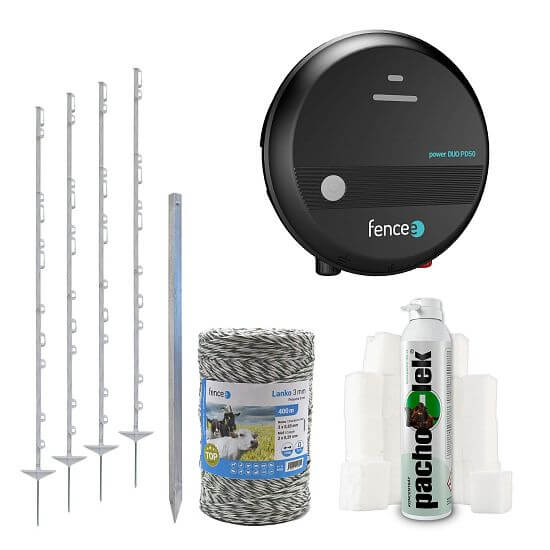 Sada pachového a elektrického ohradníka proti diviakom - DUO zdroj - lanko 400 m