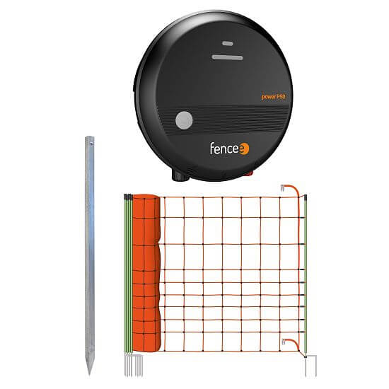 Kompletná sada s elektrickou sieťou a zdroj elektrického ohradníka proti vlkom - sieťový zdroj 5 J- sieť 50 m