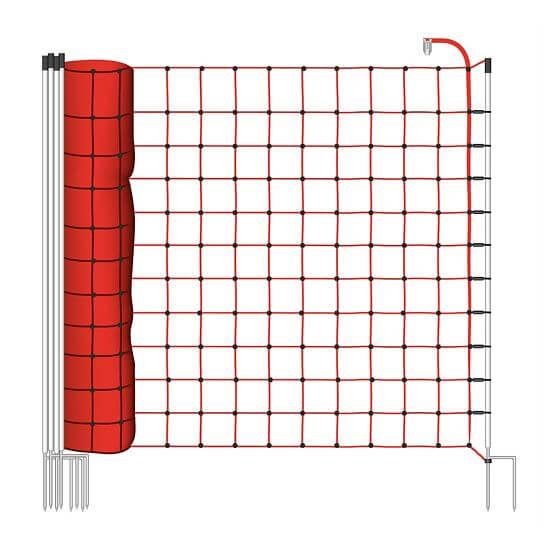 Elektrická sieť pre ohradníky, pre kone, výška 170 cm, dĺžka 25 m
