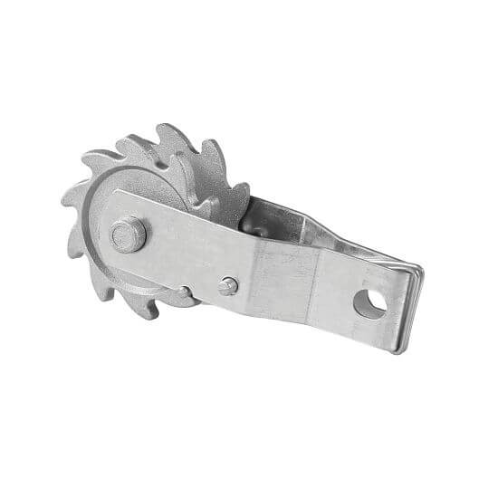 Napínač pre vodiče elektrických ohradníkov s rohatkou