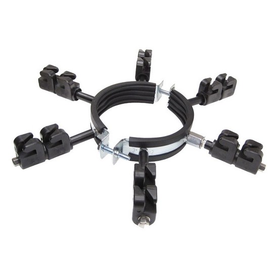 Izolátor na elektrický ohradník na odkvap proti kunám, ø 102 - 106 mm