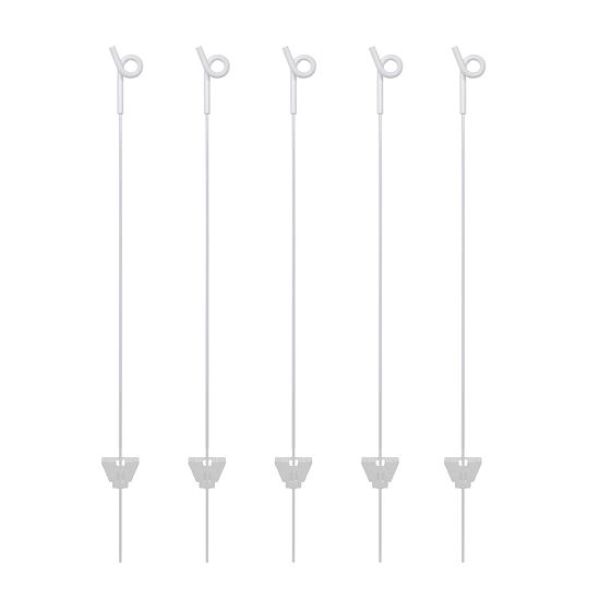 Kovový stĺpik so skrúteným izolátorom pre elektrický ohradník, dĺžka 120 cm - 10 ks