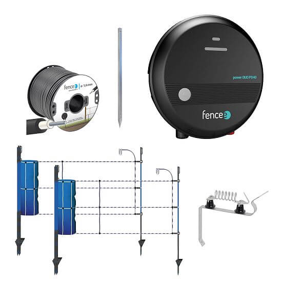 Sada na elektrický ohradník proti diviakom - napájanie DUO - 2× sieť proti diviakom