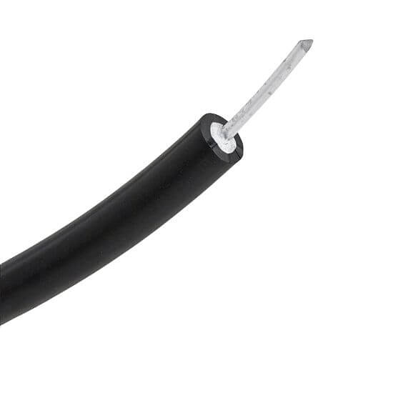 Vysokonapäťový hliníkový kábel 2,5 mm pre elektrický ohradník - 1 m