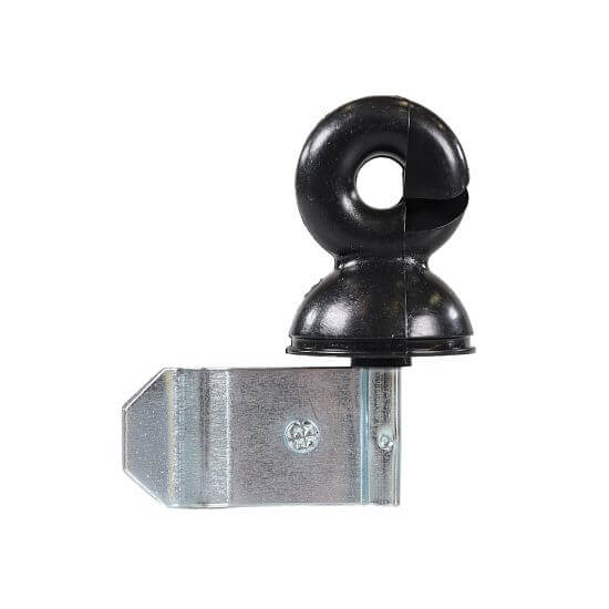 Kruhový izolátor na elektrický ohradník s rukoväťou pre kovový stĺpik - 10 ks