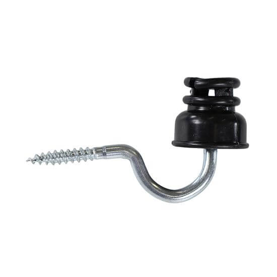 Drážkový izolátor na elektrický ohradník so skrutkou - 25 ks