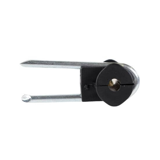 Izolátor na elektrický ohradník so sponou- 25 ks