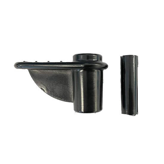 Plastová pätka s vnútornou svorkou pre sklolaminátové tyče na elektrický ohradník - 25 ks