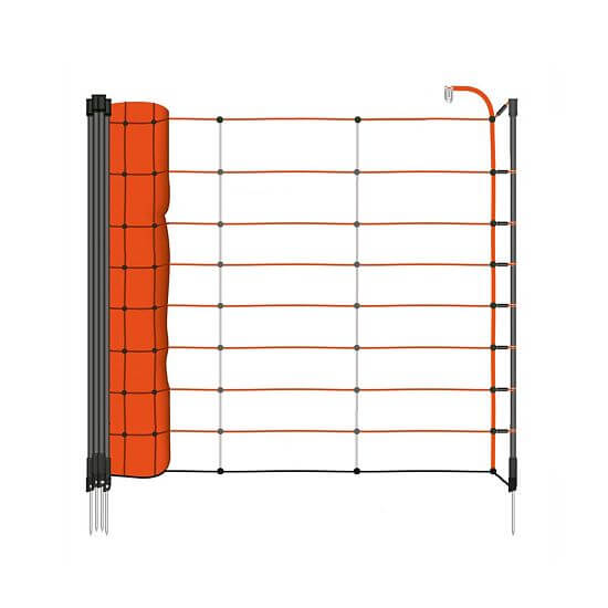 STANDARD Vystužená oranžová elektrická sieť pre ohradníky, pre ovce, kozy, výška 90 cm, 50 m