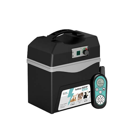 Batériový prenosný RF zdroj pre elektrické ohradníky battery DUO RF BDX50 s ovladačem