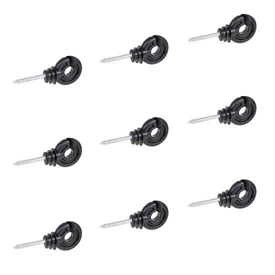 Kruhový izolátor so skrutkou pre elektrický ohradník - 100 ks