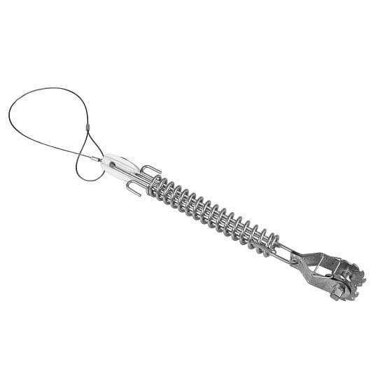 Napínacia rohová súprava pre ohradníkové stĺpiky s oceľovým lankom a pružinou, dĺžka 80 cm
