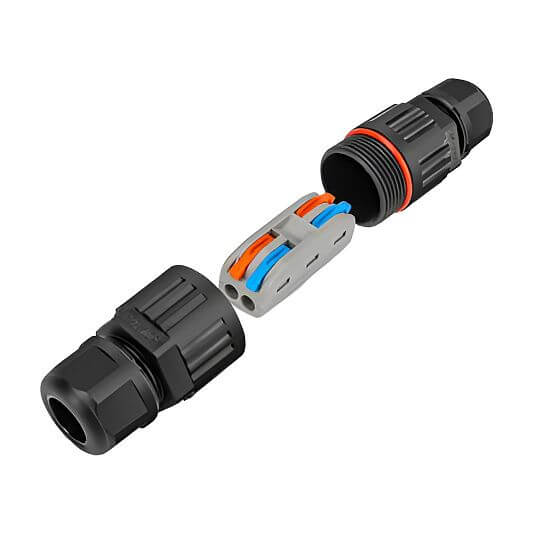 Vodotesný vysokonapäťový káblový konektor pre vodiče do Ø 2,5 mm