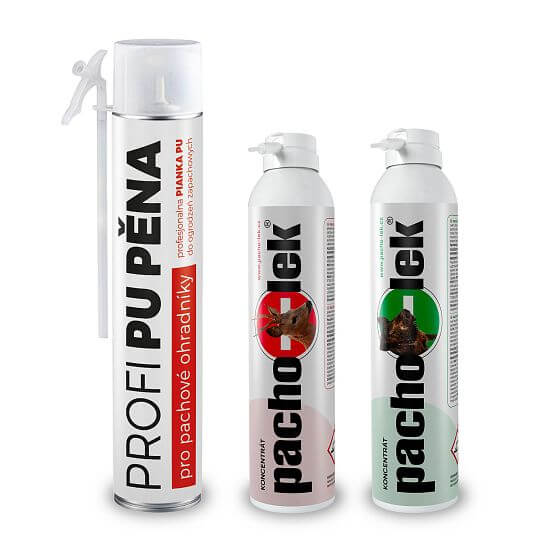 Sada pachového ohradníka - proti jelenej zveri a diviakom do 1,5 km - 1 ks PU pena + 2 ks koncentrát