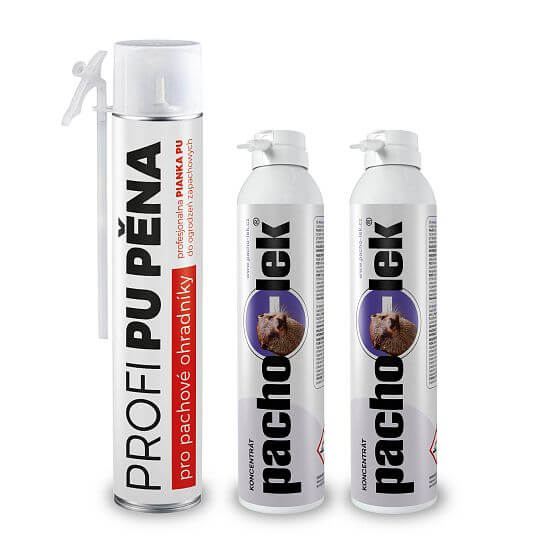 Sada pachového ohradníka - na ochranu rýb, rybníkov a chovných rybníkov do 750 m - 1 ks PU peny + 2 ks koncentrátu