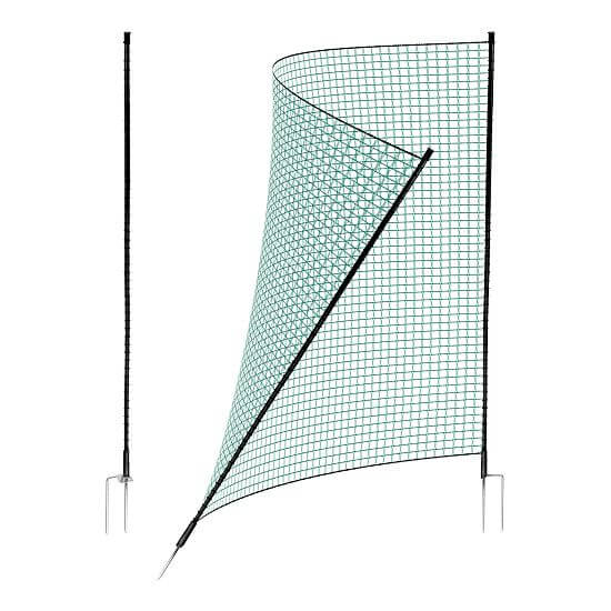 Bránka pre mobilné ohradníkové siete, výška 120 cm, šírka 90 cm, 2 hroty, nevodivá