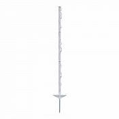 Plastová tyčka pre elektrický ohradník, dĺžka 105 cm, 8 očiek, biela
