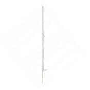 Plastová tyčka pre elektrický ohradník, dĺžka 105 cm, 9 očiek, biela