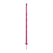 Plastový stĺpik pre elektrický ohradník, dĺžka 156 cm, 11 očiek, ružový