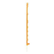 Plastová tyčka pre elektrický ohradník, dĺžka 105 cm, 9 očiek, oranžová