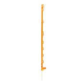 Mobilná plastová tyčka na elektrický ohradník, dĺžka 105 cm, 9 očiek, oranžová
