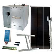 Basic sada solárného ohradníka - Kompletná prenosná schránka + konzola a solární panel 200 W
