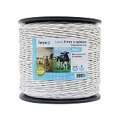 Lano pre elektrické ohradníky s opletom, priemer 4 mm