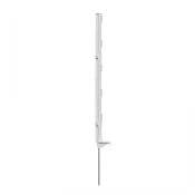 Plastový stĺpik pre elektrický ohradník, dĺžka 70 cm, 5 očiek, biely