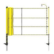 Žltá elektrická sieť pre ohradníky pre ovce, výška 105 cm, dĺžka 50 m, 1 bodec