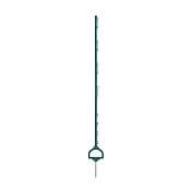 Plastový stĺpik pre elektrický ohradník, dĺžka 157 cm, 12 očiek, zelený