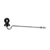 Kruhový zvonový izolátor s podperou, dĺžka 22 cm, závit M6 - 10 ks