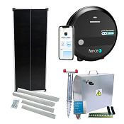 Premium sada solárneho ohradníka - Kompletná bezpečnostná skrinka + chytrý LTE zdroj 5J, panel 100 W