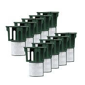 Sada PROFI adaptérov k pachovému ohradníku pre nosiče pachovej látky BIO10, s reflexnou páskou - 10 ks