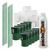 Súprava pachového ohradníka na ochranu vinohradu – adaptér s nosičom pachového ohradníka 80 ks + sklolaminátový stĺpik 80 ks